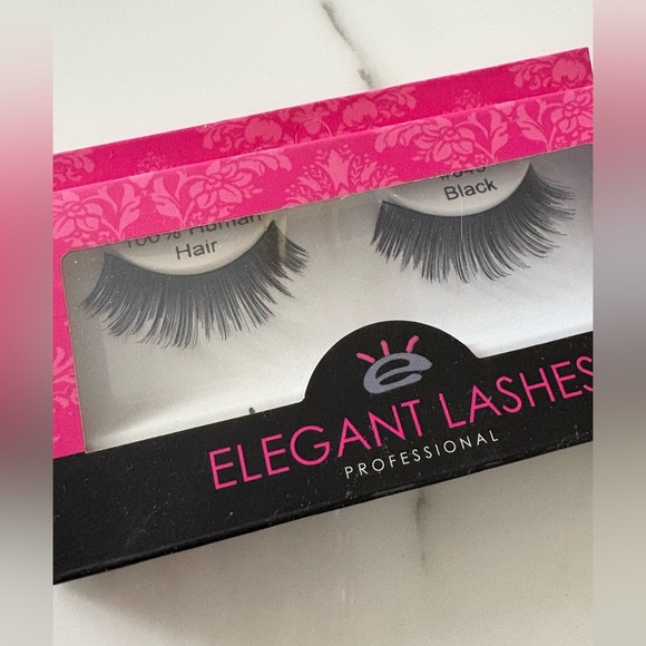 NWT elegant lashes Human hair black - Picture 3 of 5